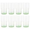 Better Homes & Gardens Clear Green Glass, Glassware, 8 Pack, 15 oz