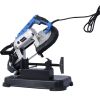 High-Performance Portable Band Saw with Removable Stainless Steel Base, 45¬∞-90¬∞ Cutting, 10A 1100W Motor, 5-inch Depth Cut,