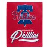 Phillies OFFICIAL MLB "Signature" Raschel Throw Blanket; 50" x 60"