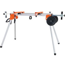 VEVOR 100in Miter Saw Stand with One-piece Mounting Brackets Sliding Rail 500lbs