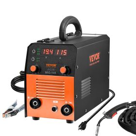 VEVOR 145Amp MIG Welder, Welding Machine 3 in 1, 110 V Flux Core/Solid Wire Welding Machine with IGBT Inverter & MIG Torch, Digital MIG/Lift TIG/Stick