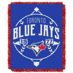 Blue Jays OFFICIAL MLB "Ace" Woven Jacquard Throw Blanket