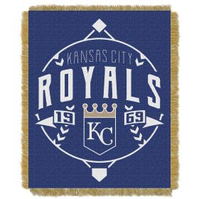 Royals OFFICIAL MLB "Ace" Woven Jacquard Throw Blanket