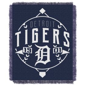 Tigers OFFICIAL MLB "Ace" Woven Jacquard Throw Blanket