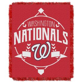 Nationals OFFICIAL MLB "Ace" Woven Jacquard Throw Blanket