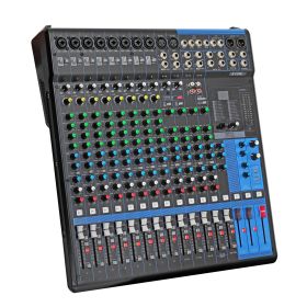 5 Core Audio Mixer DJ Equipment Digital Sound Board Karaoke XLR Mixers Professional 16 Channel 6-Bus USB Interface with Effects for Recording Music St