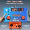 VEVOR 145Amp MIG Welder, Welding Machine 3 in 1, 110 V Flux Core/Solid Wire Welding Machine with IGBT Inverter & MIG Torch, Digital MIG/Lift TIG/Stick