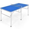 60 Inch Portable Tennis Ping Pong Folding Table with Accessories