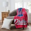 Phillies OFFICIAL MLB "Signature" Raschel Throw Blanket; 50" x 60"