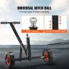 VEVOR Adjustable Trailer Dolly, 600lbs Tongue Weight Capacity, Carbon Steel Trailer Mover with 16''-24'' Adjustable Height, 1-7/8'' Hitch Ball & 10''