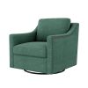 360 Degree Swivel Armchair Cotton linen skin-friendly fabric Ergonomic design Brass nail decorative armchair Living room chairs Bedroom chairs Living