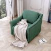 360 Degree Swivel Armchair Cotton linen skin-friendly fabric Ergonomic design Brass nail decorative armchair Living room chairs Bedroom chairs Living