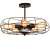 5-Light Vintage Metal Hanging Ceiling Light