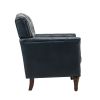 Bertram Genuine Leather Armchair NAVY