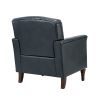 Bertram Genuine Leather Armchair NAVY