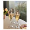 Tritan Lexington Plastic Champagne Flutes Set of 4 (6oz), Unbreakable Mimosa Glasses Plastic Champagne Glasses, Wedding Champagne Flutes