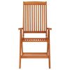 Folding Patio Chairs 4 pcs Solid Wood Eucalyptus