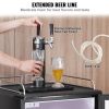 VEVOR Beer Kegerator, Dual Tap Draft Beer Dispenser, Full Size Keg Refrigerator With Shelves, CO2 Cylinder, Drip Tray & Rail, 32¬∞F- 50¬∞F Temperature