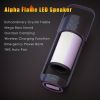 Portable Wireless Flame LED Speaker With Wireless Charger; Speaker With 10 Hours Working Time; 10W Speaker BT 4.2 Version; Mega Bass Sound Quality For