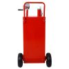 30 Gallon Gas Caddy With Wheels, Fuel Transfer Tank Gasoline Diesel Can Reversible Rotary Hand Siphon Pump, Fuel Storage Tank For Automobiles ATV Car