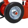 22 Ton Hydraulic Floor Jack Air-Operated Axle Bottle Jack with (4) Extension Saddle Set Built-in Wheels, Red