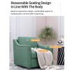 360 Degree Swivel Armchair Cotton linen skin-friendly fabric Ergonomic design Brass nail decorative armchair Living room chairs Bedroom chairs Living