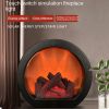 Flame Fireplace Wind Light Smart Touch Switch Simulation Charcoal Ornament