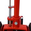 22 Ton Hydraulic Floor Jack Air-Operated Axle Bottle Jack with (4) Extension Saddle Set Built-in Wheels, Red