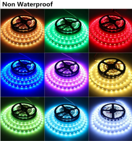 LED Light Strips Highlight 60 Light Beads Epoxy Waterproof Soft Strips (Option: IP20 blue-300cm)