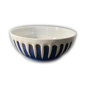 Retro And Old Stoneware Porcelain Color Glaze Relief Household Instant Noodle Bowl (Option: G)