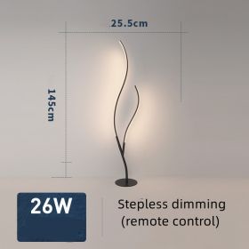 Fashion Twig Artistic Line Floor Lamp (Option: Black-Stepless dimming-US)