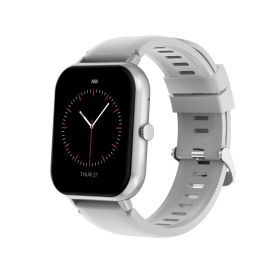 Smart Watch (Answer/Make Call); 1.83'' Full Touch Screen Smartwatch With BT Call; 100+ Sport Modes; Ai Control; Built-in Games; Heart Rate Sleep Monit (Color: Silver Grey)