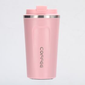 12 oz Stainless Steel Vacuum Insulated Tumbler - Coffee Travel Mug Spill Proof with Lid - Thermos Cup for Keep Hot/Ice Coffee; Tea and Beer (Color: pink)