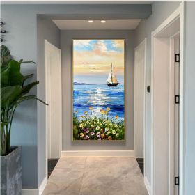 Home Decoration Abstract Artwork Painting Oil Painting Handmade Artwork Canvas Painting Modern Artist Home Decoration Unframed (size: 50x100cm)