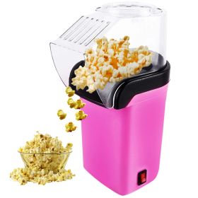 5 Core Hot Air Popcorn Popper Machine 1200W Electric Popcorn Kernel Corn Maker Bpa Free, 95% Popping Rate, 2 Minutes Fast (Color: pink)