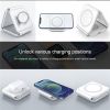 Wireless Charger 3 In 1 Magnetic Foldable Induction Charging Station For IPhone 13 Pro Max 12 11 Samsung AirPods Pro IWatch