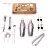 Bar Tools Cocktail Making 10-in-1 Cocktail Shaker Set Kit